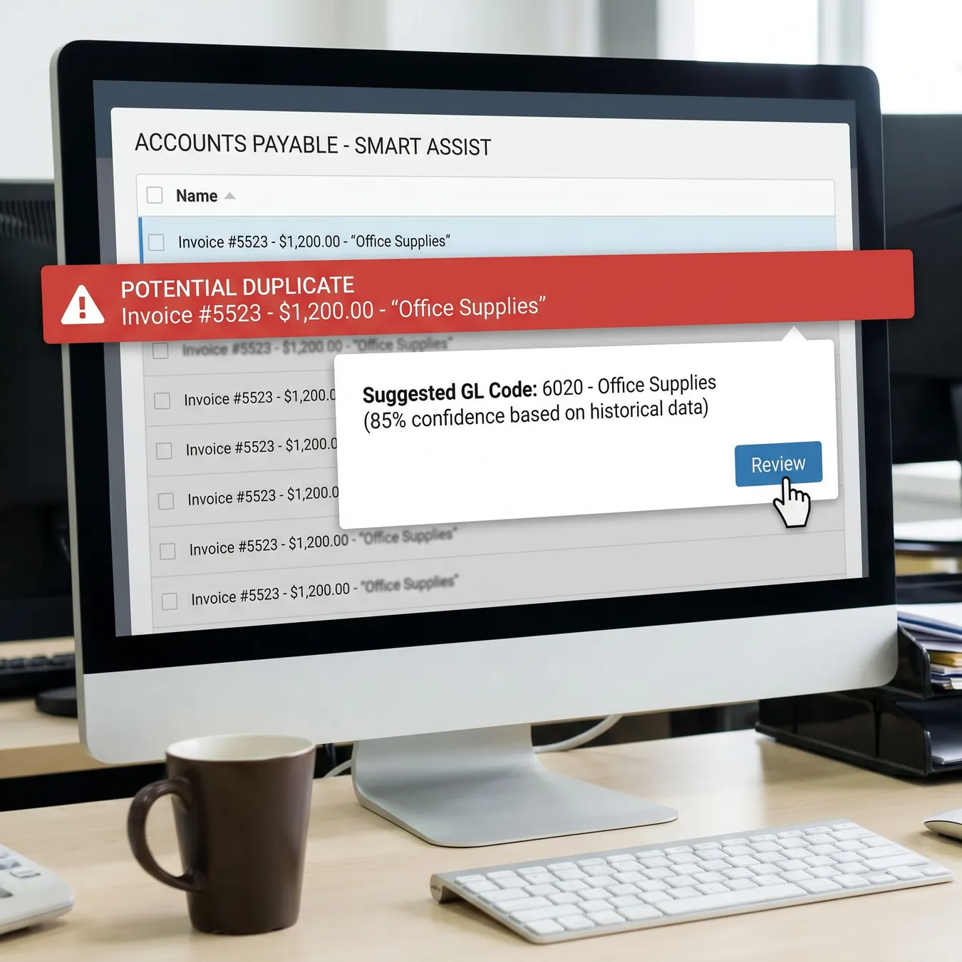 AI-driven anomaly detection in AP.