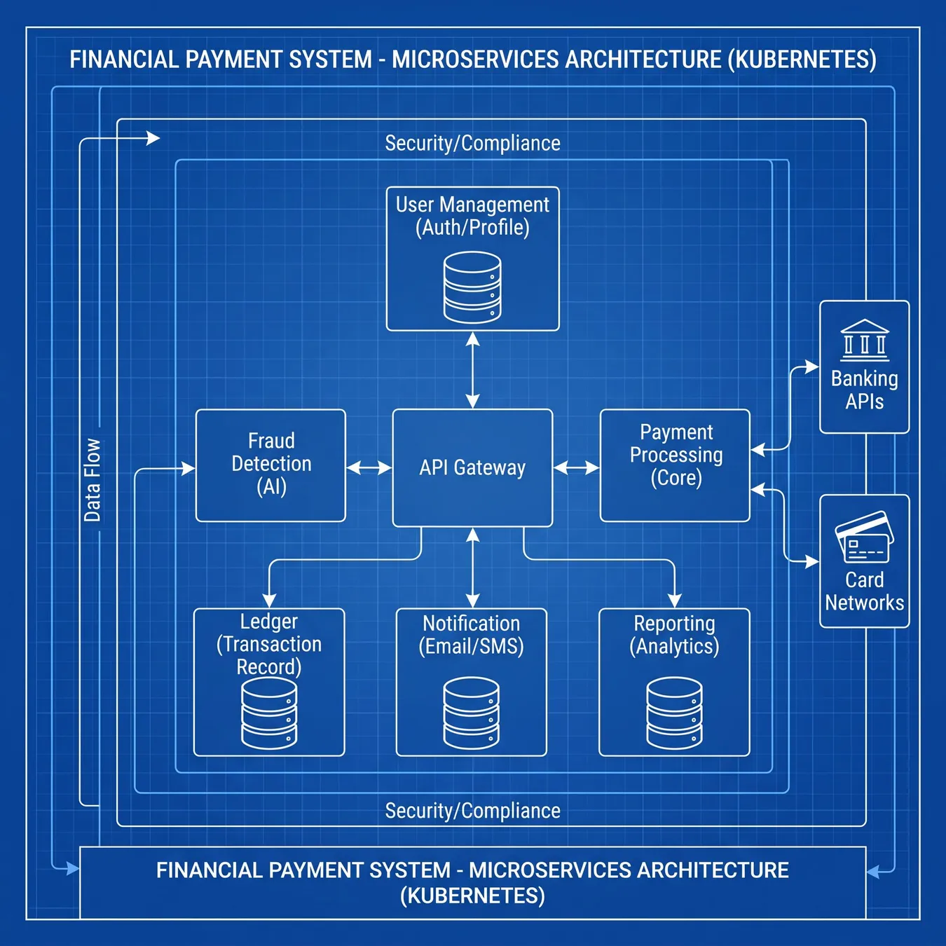 Microservices architecture for scalable AP systems.