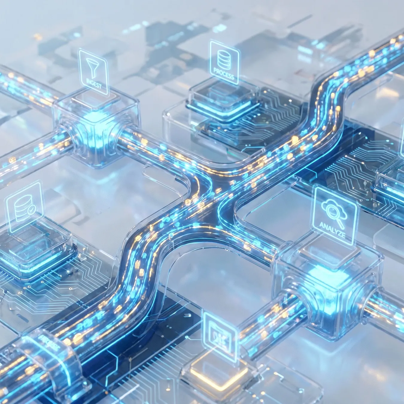 Visualizing the efficiency of an optimized digital workflow.