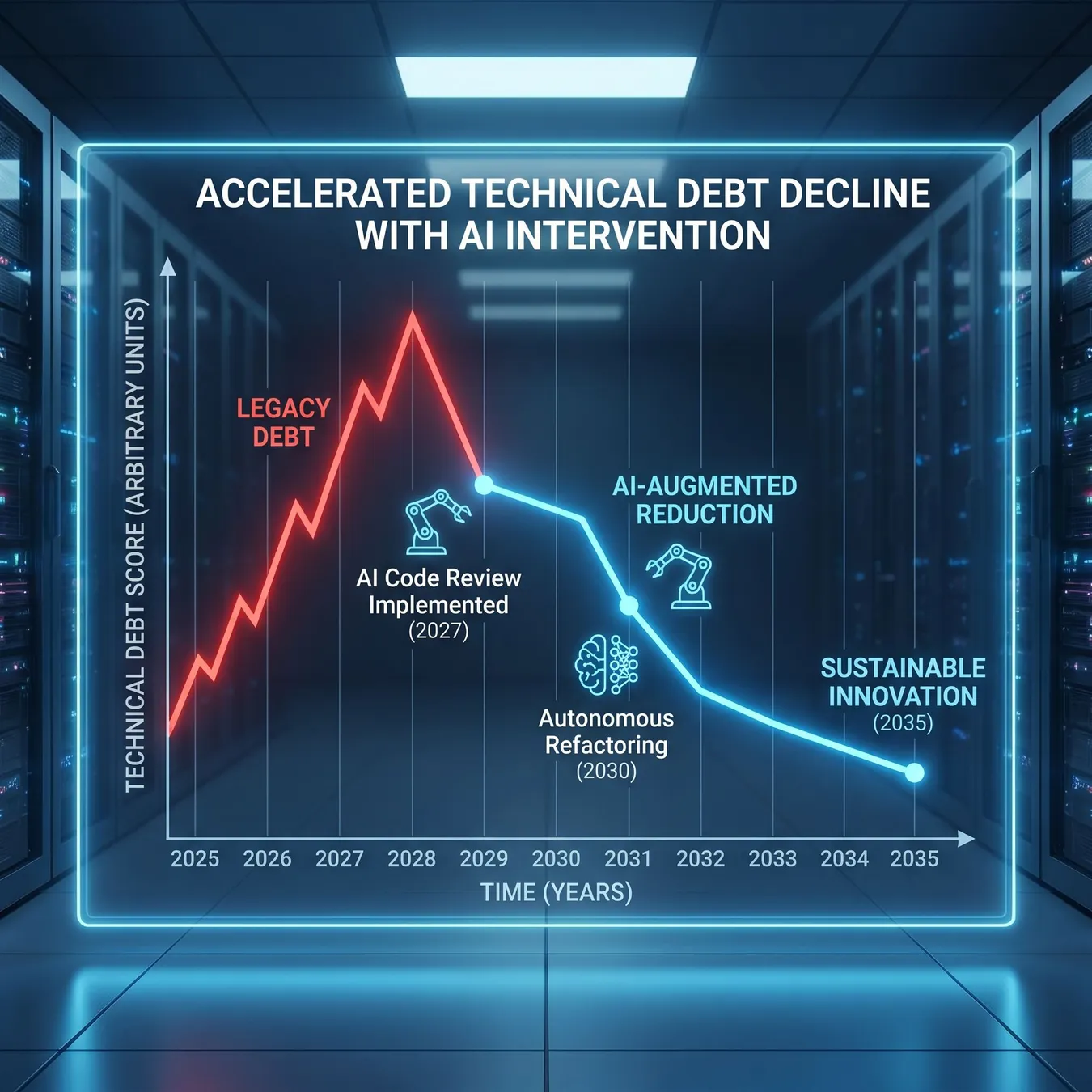 Long-term technical debt reduction.