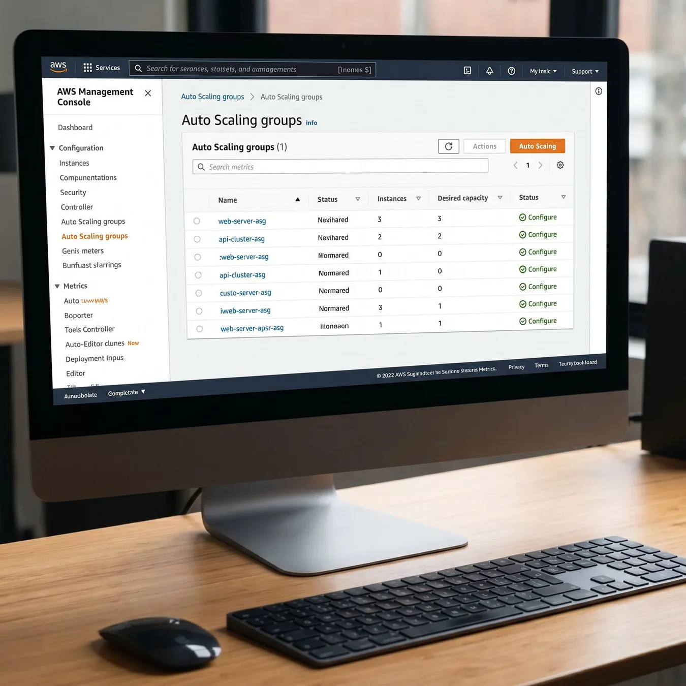 Configuring Auto Scaling for traffic bursts.