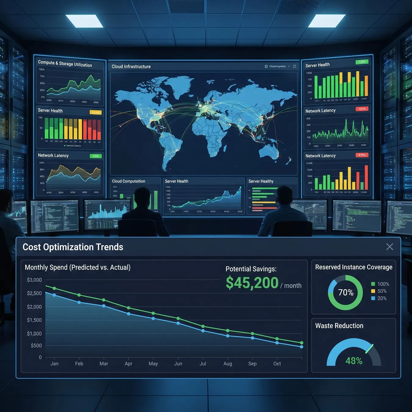 Monitoring infrastructure health.