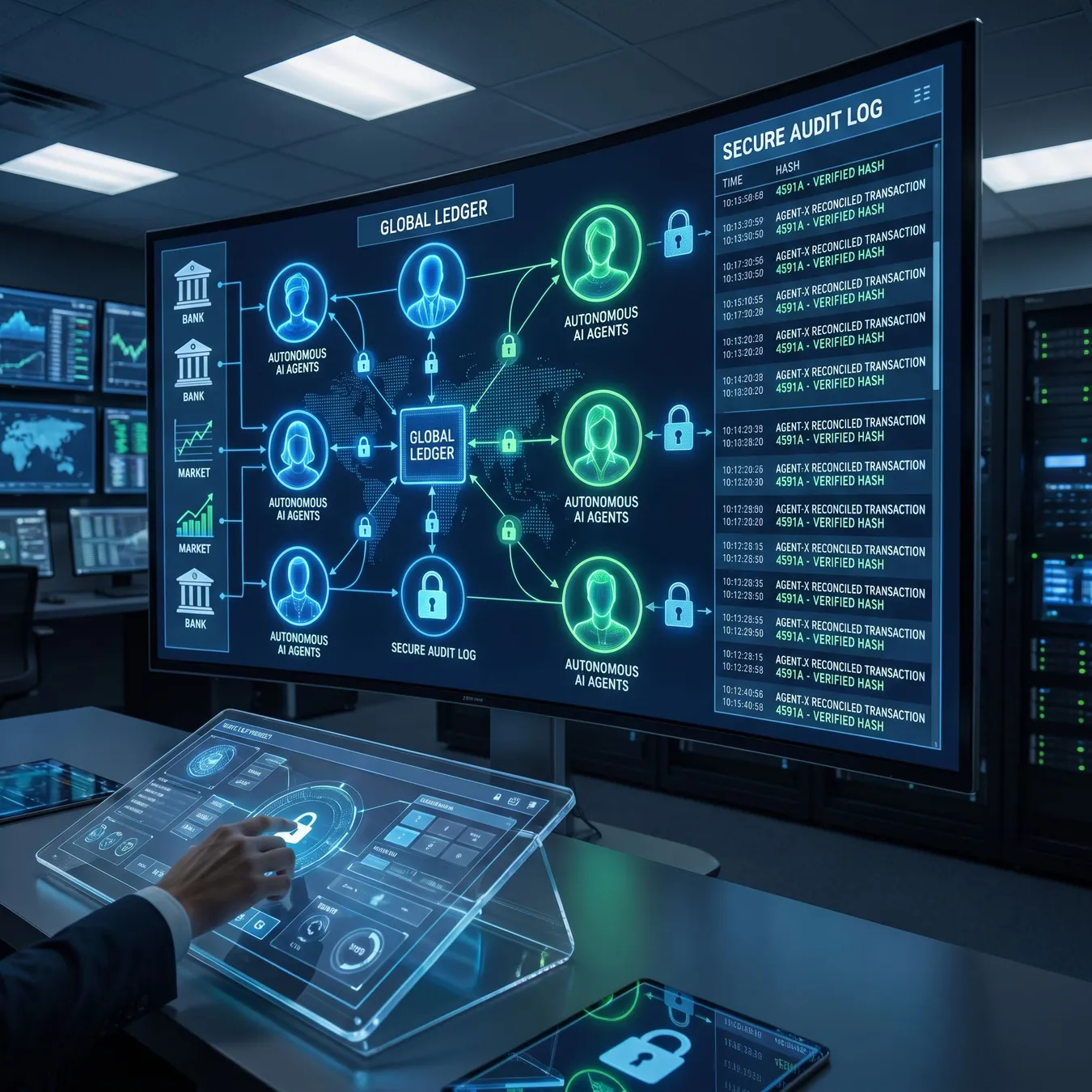 Autonomous financial operations dashboard.