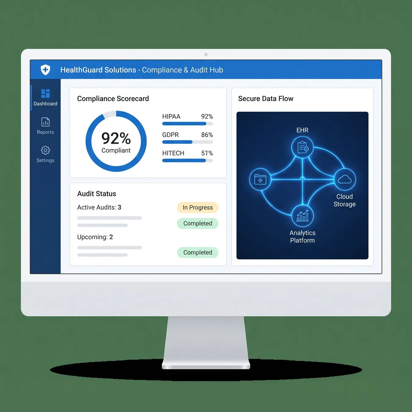 Production management dashboards provide real-time visibility into compliance status.