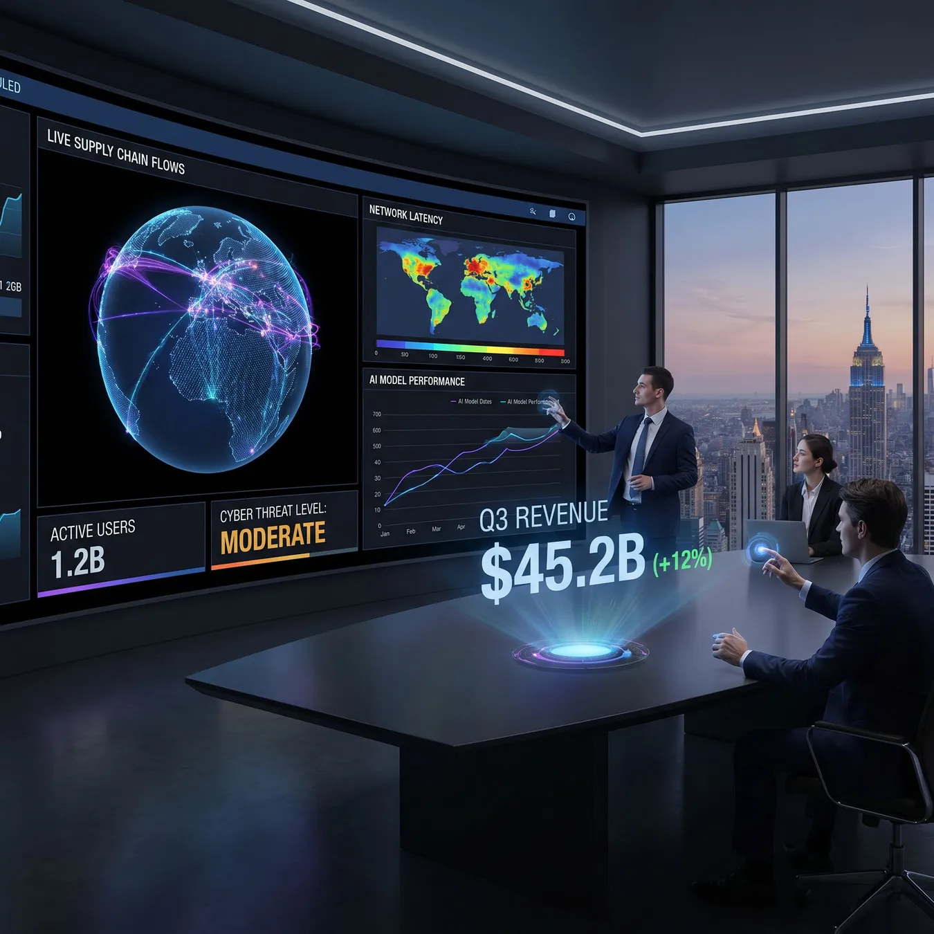 Real-time visibility into enterprise operations.