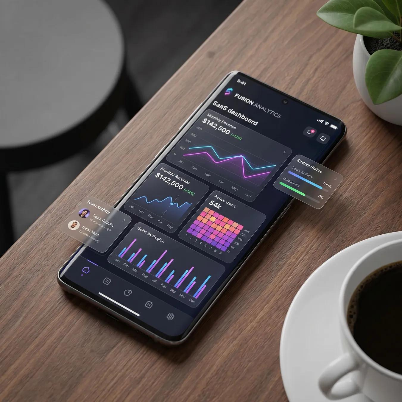 Custom mobile interfaces built for scale.